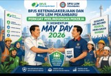 BPJS Ketenagakerjaan dan SPSI LEM Pekanbaru Perkuat Perlindungan Pekerja di Momentum May Day 2026
