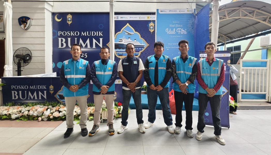 PLN, Pelindo, dan Pupuk Indonesia Siaga Layani Arus Balik Warga di Posko Mudik BUMN 2025 Pelabuhan Tanjung Balai Karimun