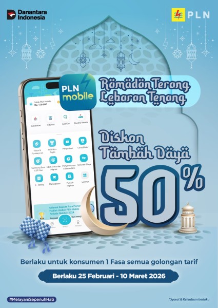 Gebyar Ramadan 2026, PLN Hadirkan Promo Tambah Daya Diskon 50%