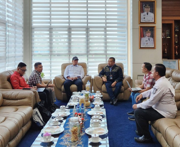 Wujudkan Dusun Terlistriki 100% di Inhu, PLN Lakukan Koordinasi Kelistrikan dengan Pemerintah Kabupaten Inhu