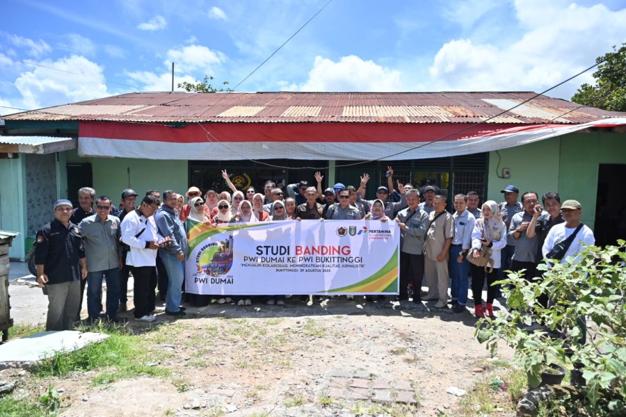 PWI Dumai Lakukan Studi Banding ke PWI Bukittinggi Pererat Silaturahmi dan Kolaborasi